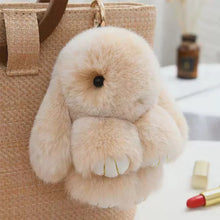 Charger l&#39;image dans la galerie, Porte-clés Pompon Lapin en Fourrure Douce
