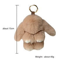 Charger l&#39;image dans la galerie, Porte-clés Pompon Lapin en Fourrure Douce

