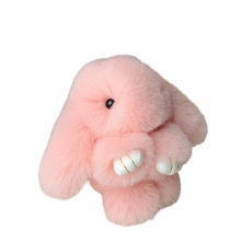 Charger l&#39;image dans la galerie, Porte-clés Pompon Lapin en Fourrure Douce
